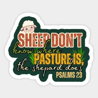 Psalms 23 Sticker